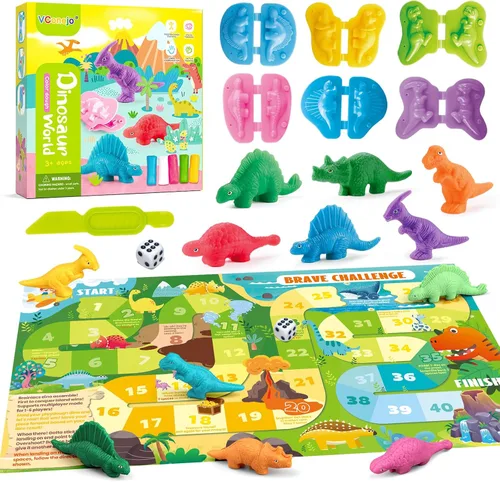 Vista 8 de VConejo Juegos de Masa de Color para Niños de 2 a 4 años, Juego de Herramientas de Masa de Color con Tema de Planetas para Niños de 4 a 8 años