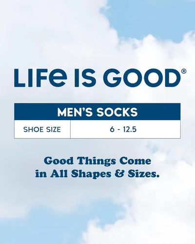Vista 7 de Life is Good Calcetines deportivos de corte bajo para hombre (6 unidades)