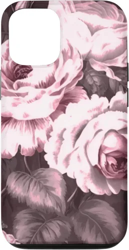 Vista 26 de iPhone 16 Vintage Classic Rose Flower Pattern in Pink Case