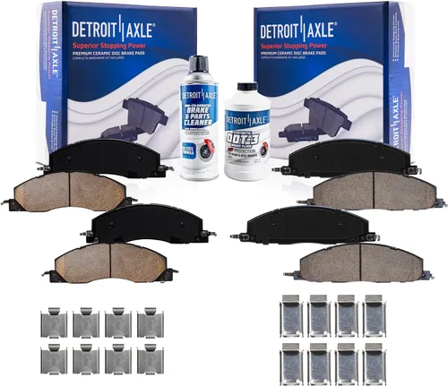 Vista 133 de Detroit Axle - Pastillas de freno traseras para Toyota Prius 2012-2015 Prius Plug-In 2017-2018 Corolla iM 2016 Sion iM 2011-2017 Lexus CT200h