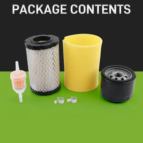 Vista 8 de Filtro de aceite Filtro de aire Kit de afinación para John Deer Z345 Z345R Z345M Z235 Z355R Z335E E120 LT150 para 31L777 31M977 31Q777