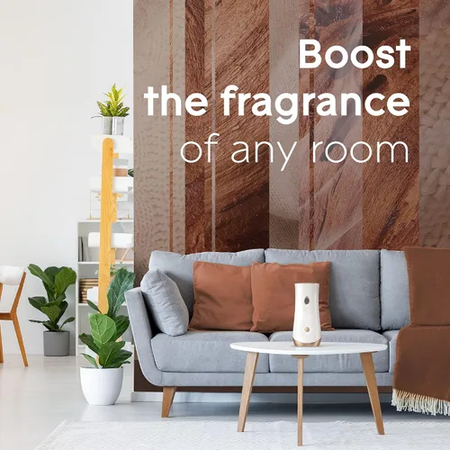Vista 9 de Glade Kit automático de repuesto y soporte de aerosol, ambientador para el hogar y el baño, maderas de cachemira, 6.2 onzas