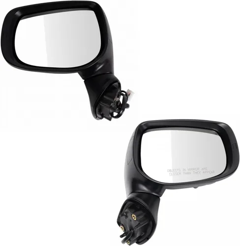 Vista 106 de TRQ Conjunto de 2 piezas de espejo lateral para conductor y pasajero, ajuste eléctrico, sin calefacción, sin memoria, color negro, compatible