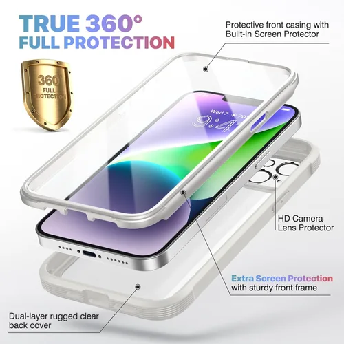Vista 993 de DIACLARA - Funda transparente compatible con iPhone XR 6.1 pulgadas 2018