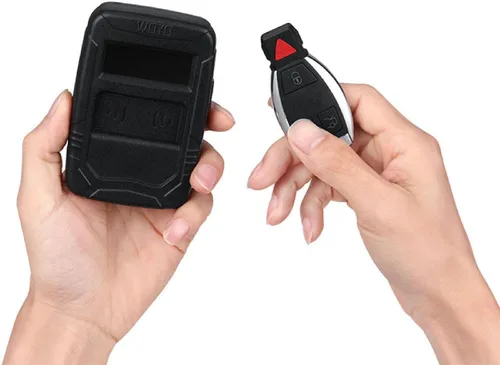 Vista 3 de Pantalla Digital Contador Remoto Medidor de Frecuencia Maestro Control Remoto Copiadora Probador de Frecuencia para Llave de Coche Accesorios