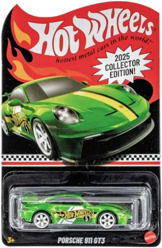 Vista 3 de Hot Wheels Edición Coleccionista 2025 Coches Fundidos a Presión Verde