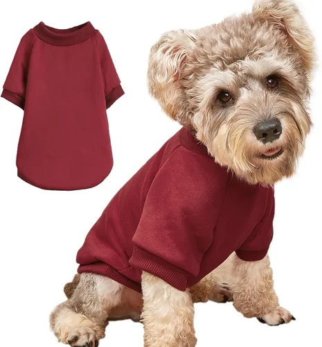 Vista 11 de Suéter para cachorros para perros pequeños, ropa cálida de invierno para gatos, sudadera para mascotas, ropa de punto, ropa de perro y gatito Negro
