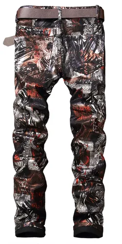 Vista 124 de Enrica Pantalones vaqueros estampados casuales para hombre