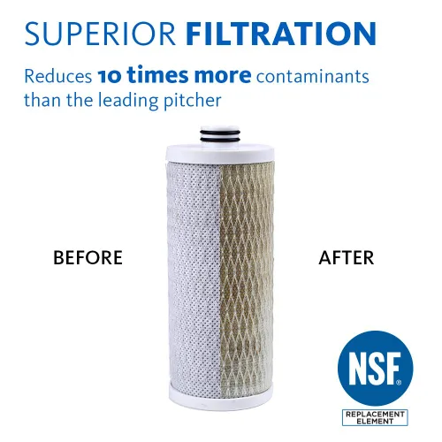 Vista 3 de Aquasana Sistema de filtro de agua Claryum de flujo máximo de 3 etapas para debajo del fregadero, filtración de claryum para encimera de cocina