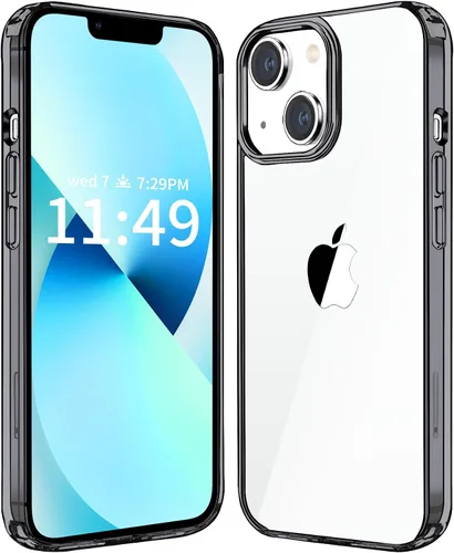 Vista 10 de JJGoo Compatible con iPhone 13 Funda transparente, transparente a prueba de golpes, delgada, antiarañazos, carcasa protectora de policarbonato duro