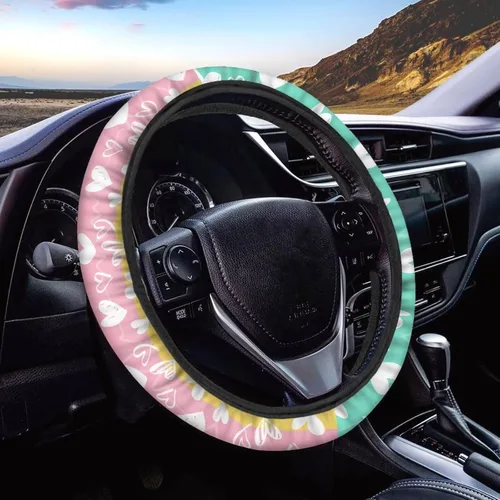 Vista 19 de Asian Dragon - Funda universal para volante de automóvil, accesorios interiores de automóvil, lavable, transpirable, funda para volante