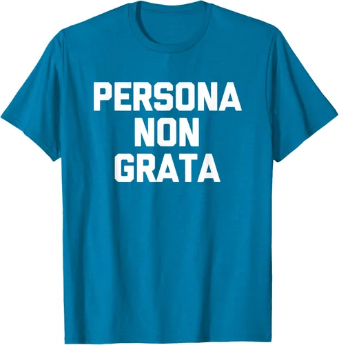 Vista 8 de Persona Non Grata - Divertida camiseta sarcástica con frase sarcástica, Negro
