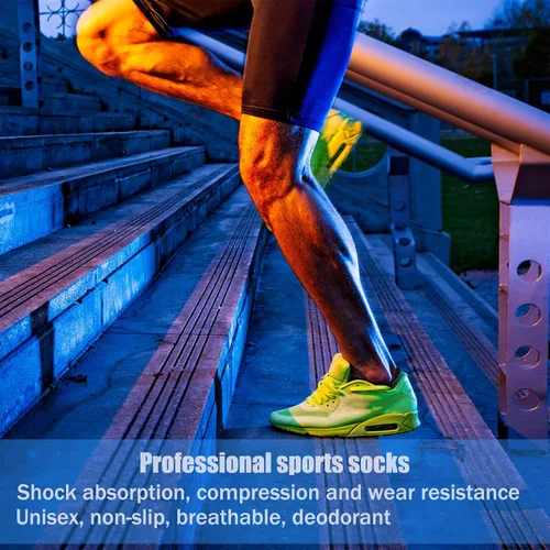 Vista 7 de Athletic Ankle Compression Socks Cushioned for Men and Women 26 Pairs Short Arch Support Socks