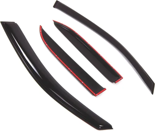 Vista 2 de Visor de ventana compatible con Lexus RX300 1999-2003, DGWV2-475, deflector de montaje exterior, protector de lluvia, humo oscuro, juego de 4 piezas