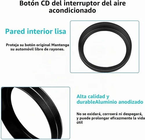 Vista 4 de Cubierta de perilla para interruptor de control de clima F150 AC/remolque/4WD/VOL/botón de afinación interior consola central accesorios compatibles
