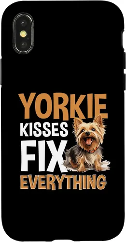 Vista 5 de Funda para iPhone 13 Pro Max Yorkshire Terrier Dog Yorkie - Yorkie kisses arreglar todo