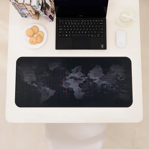 Vista 9 de Mouse pad grande para juegos con base antideslizante, tamaño XXL extendido, pesado, cómodo, plegable para computadora de escritorio, laptop, Mapa-2