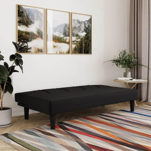 Vista 9 de Serta Futon - Sofá cama individual, más pequeño, negro