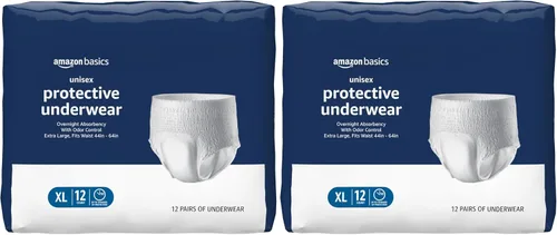 Vista 9 de Amazon Basics Ropa interior protectora unisex, absorción nocturna, extragrande, 12