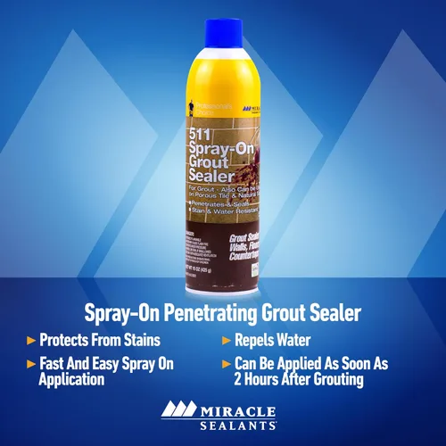 Vista 2 de Miracle Sealants Sellador de lechada en aerosol, 15 oz