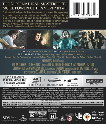 Vista 3 de Exorcist, The Theatrical & Extended Director's Cut (4K Ultra HD) 4K UHD