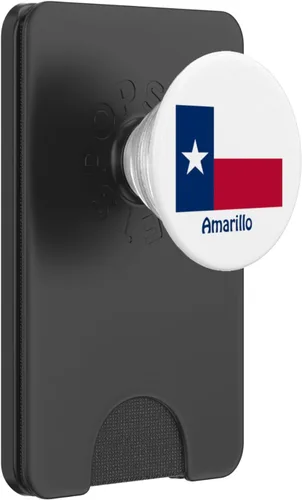 Vista 8 de Amarillo Texas USA Flag Souvenir PopSockets Adhesive PopGrip
