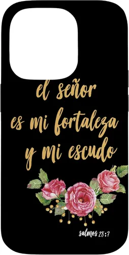 Vista 16 de Carcasa para iPhone 11 Salmos El Señor Es Mi Fortaleza Biblia Cristiana