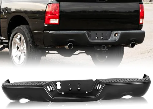 Vista 15 de SOCKIR Conjunto de parachoques de paso trasero con revestimiento antióxido Compatible con 2002-2008 Dodge Ram 1500 2003-2009 Ram 2500 3500 Pickup