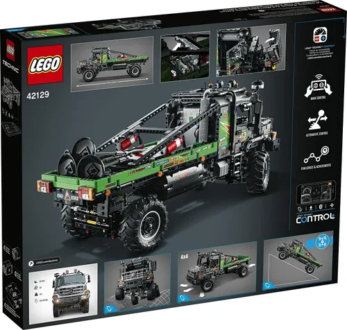 Vista 6 de LEGO Technic 4x4 Mercedes-Benz Zetros Trial Truck 42129 Kit de construcción; explora un potente camión de juguete controlado por aplicación; nuevo