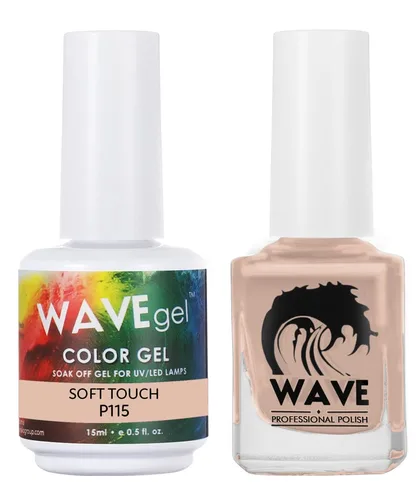 Vista 201 de WAVEGEL - Juego dúo de gel y esmalte de uñas a juego - Colección Simplicity - #P109 Blizzard I 0.5 onzas