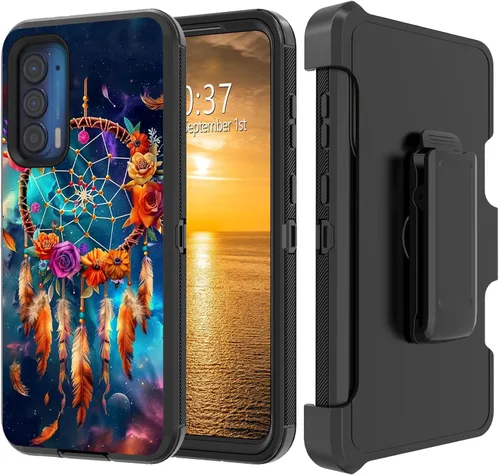 Vista 167 de Funda para Moto G Stylus 5G 2023 con funda de clip para cinturón y soporte, resistente de doble capa, resistente a prueba de golpes, para Motorola