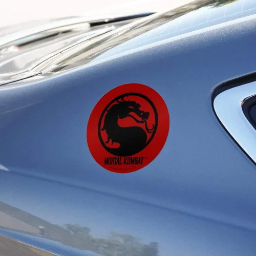 Vista 5 de Mortal Kombat Symbol Automotive Car Window Locker Circle Bumper Sticker