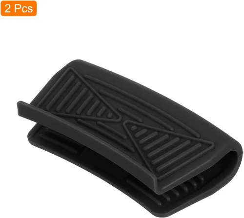Vista 3 de uxcell 2 piezas de asistencia de silicona para mango de sartén caliente, fundas para mango de sartén caliente, funda resistente al calor, cubierta