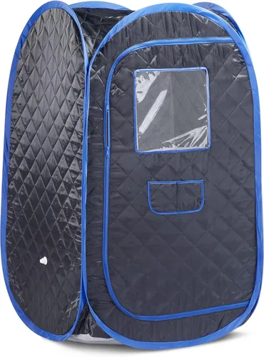 Vista 7 de Smartmak Tienda de Sauna de Vapor Portátil, Sala de Spa Plegable de Cuerpo Completo para Una Persona para Terapia de Desintoxicación Sin Vaporizador
