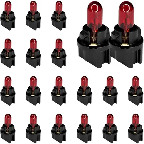 Vista 8 de 20 piezas T5 17 57 86 Kits de bombillas de halogénuro para panel de instrumentos, luz de tablero de 12V para interior de automóvil, bombilla