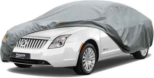 Vista 182 de Kayme Funda de Coche de Servicio Pesado Impermeable para Todo Tipo de Clima, Ajuste Personalizado para Tesla Model S, Cubierta Exterior Completa