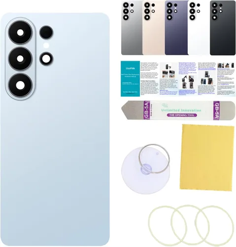 Vista 37 de Compatible con Samsung Galaxy Note 8 - Carcasa trasera de repuesto de cristal de 6.3 pulgadas, SM-N950, todos los portadores con manual de Negro
