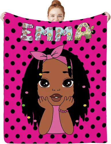 Vista 18 de Artsadd Manta facial personalizada de princesa para niñas, personalizada con cara de niños, manta personalizada para niños, nombre de foto de bebé