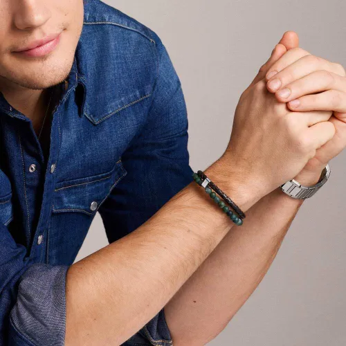 Vista 16 de Fossil para Hombre Wellness pulsera de abalorio