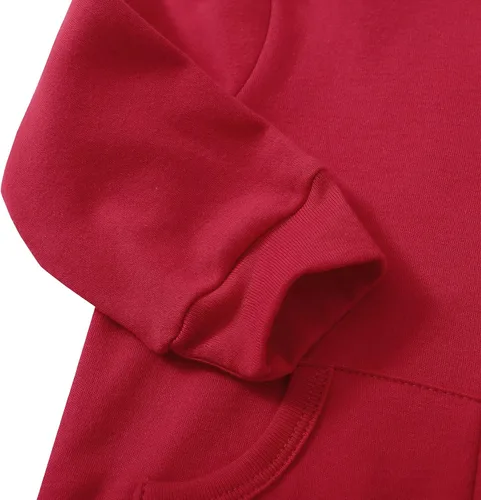 Vista 3 de ROMPERINBOX Sudadera con capucha para bebé y niña, con cremallera completa, ligera, delgada, abrigo, sudaderas de 0 a 24 meses