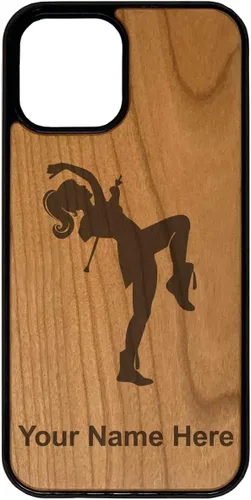 Vista 6 de Funda compatible con iPhone 11, iPhone 11 Pro, iPhone 11 Pro Max, Majorette, grabado personalizado incluido (madera), Bambú