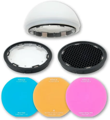 Vista 9 de Domo magnético para flash Rogue + adaptador de flash Rogue estándar v2 Utiliza el difusor suave Flash Dome en tu luz de velocidad con el adaptador