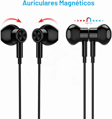 Vista 2 de Auriculares magnéticos de 0.1 in con aislamiento de ruido en la oreja con Negro
