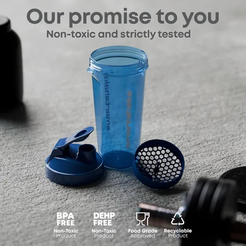 Vista 4 de Smartshake Botella mezcladora de proteínas para mezclas de proteínas, 33 onzas, tazas agitadoras para batidos de proteínas, botella agitadora