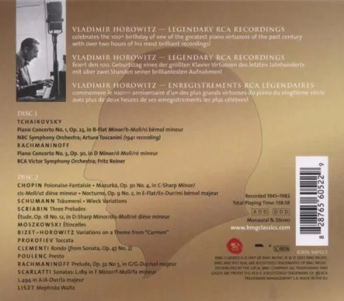Vista 2 de Horowitz Legendary RCA Recordings