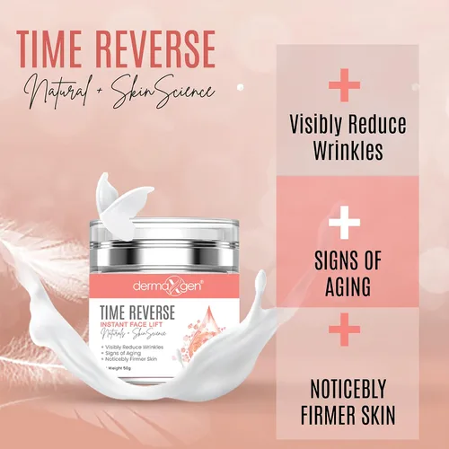 Vista 2 de Time Reverse - Lifting facial instantáneo para cuello, pecho y piel flácida suelta, reduce las manchas solares, arrugas faciales envejecidas, crema