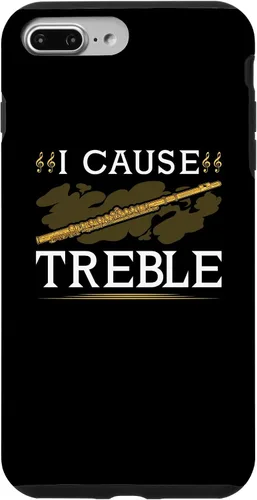 Vista 10 de Funda para iPhone 11 Pro Max con flauta transversal, I Cause Treble, divertida funda Flutist