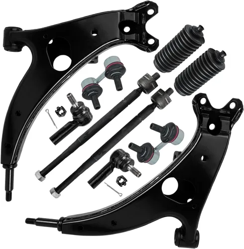 Vista 59 de Detroit Axle - Kit de suspensión delantera de 10 piezas para Jeep 2002-2004