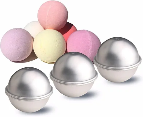 Vista 2 de Warmbuy 12 Piezas Moldes de Metal DIY para Bombas de Baño, Juego de 6