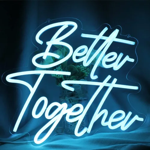 Vista 7 de Letreros de neón con texto en inglés «Hello Beautiful» con texto «Hello Beautiful», luz LED rosa para dormitorio, boda, cumpleaños, telón de fondo